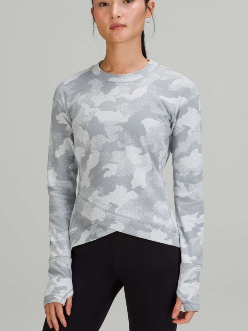 Lululemon Close to Crossing Long Sleeve Shirt *Rulu 4 Gray Camo